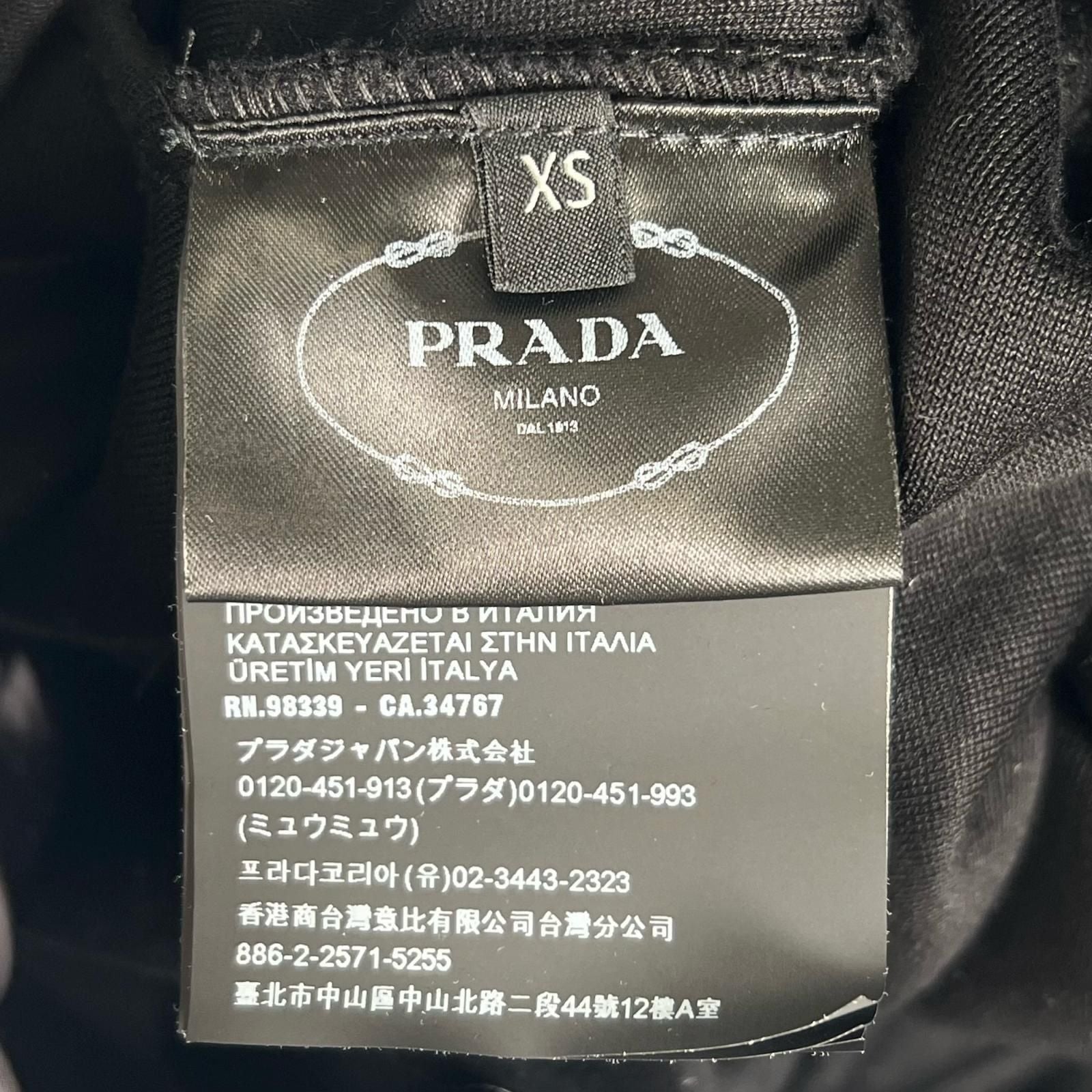 Prada Over Silhouette Hoodie Black XS — view 7