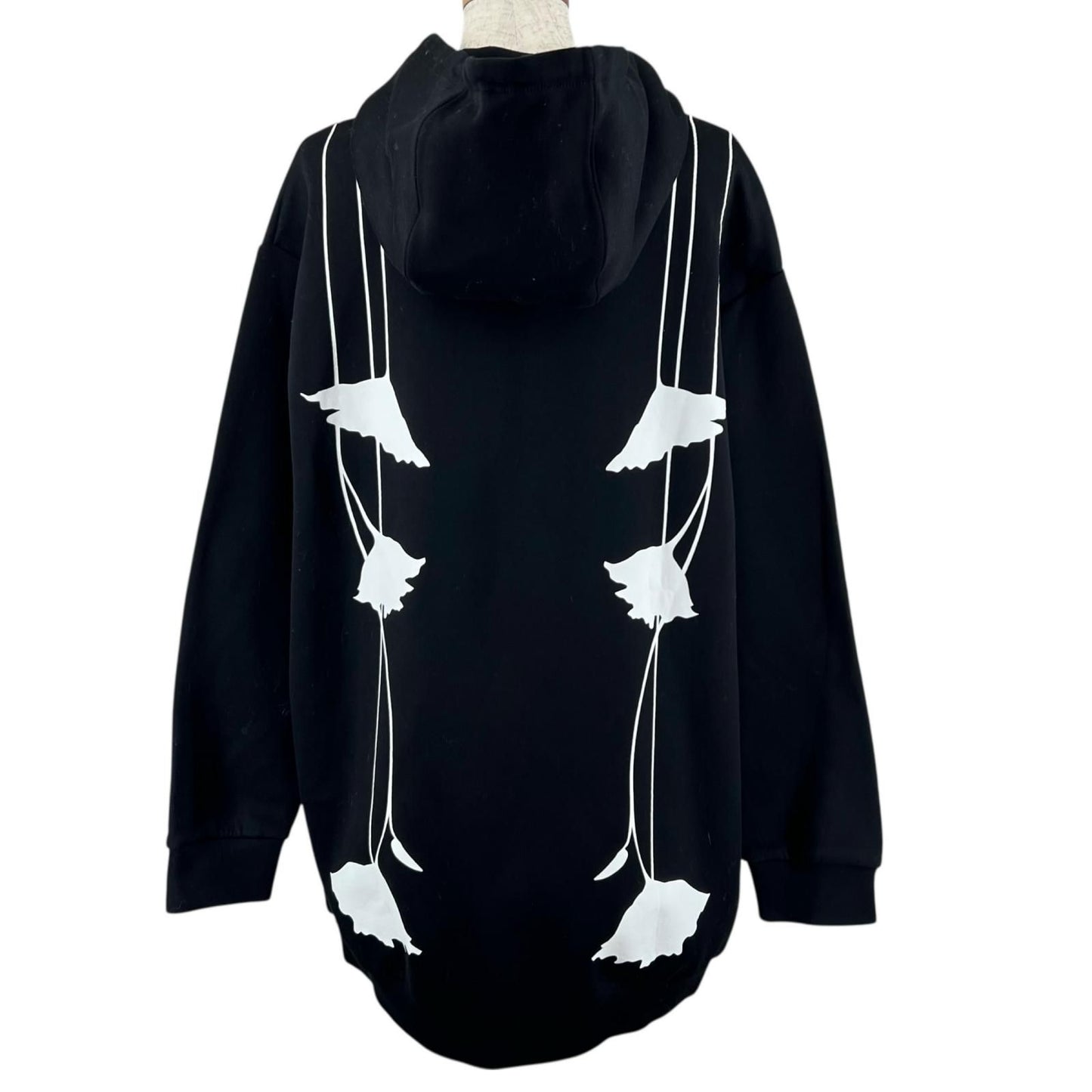 Prada Over Silhouette Hoodie Black XS — view 2