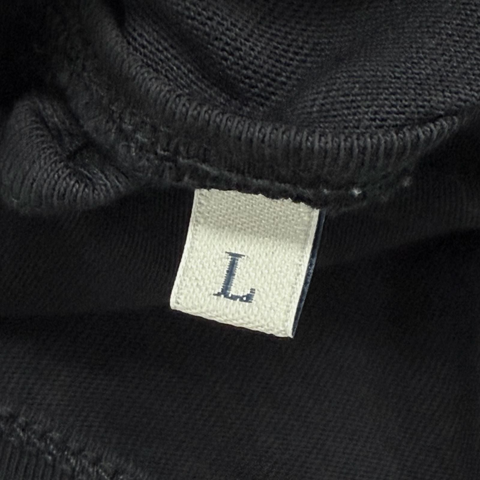 Moncler Cotton 100% Logo Print Crew Neck Short Sleeve T-Shirt Navy — view 7