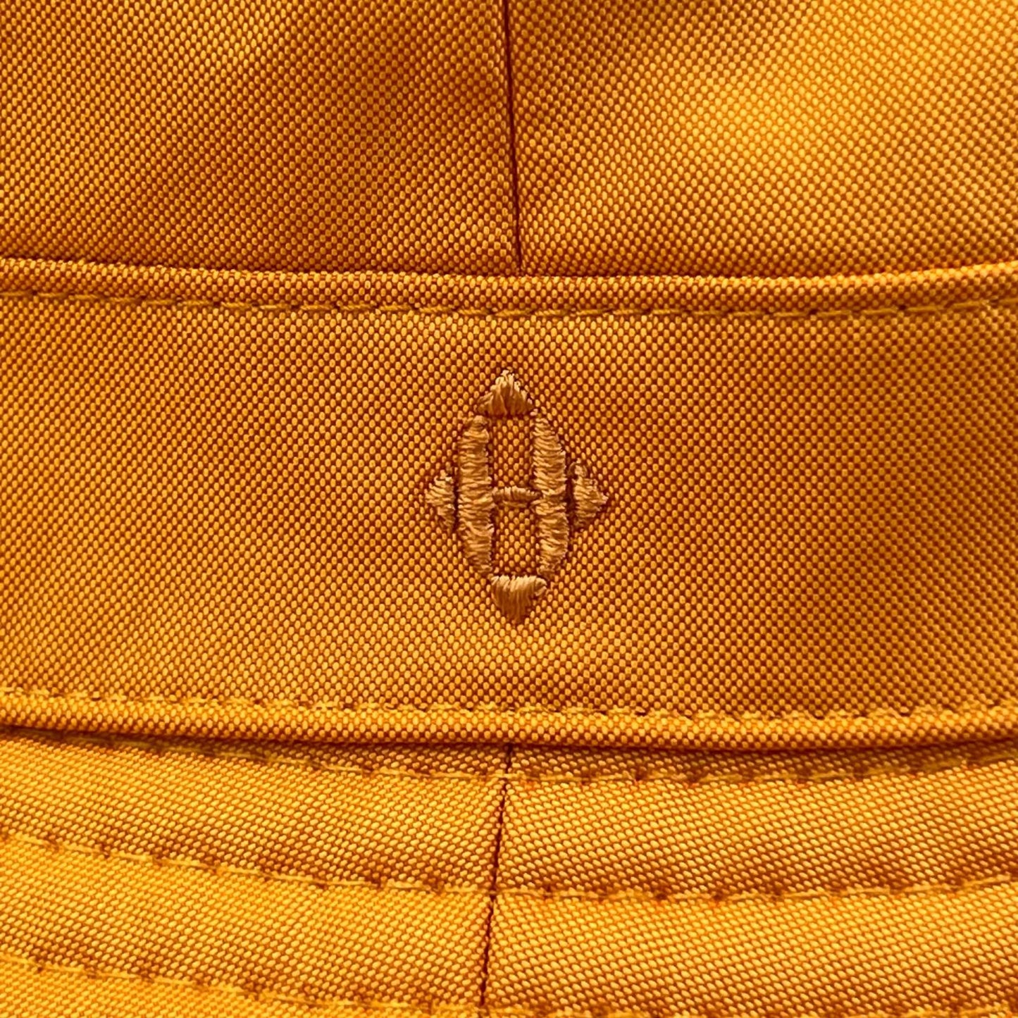 Hermes Logo Embroidery Leather Trim Bucket Hat Orange 56 — view 7
