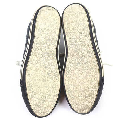 Chanel Caviar Leather CC Logo Quilted Low Cut Sneakers Black White — view 7