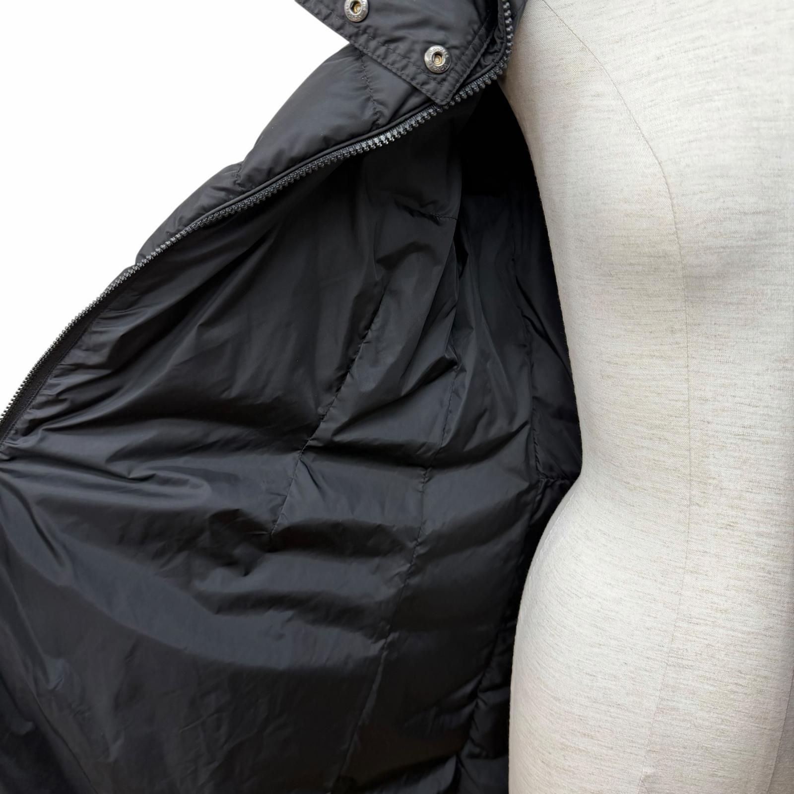 Moncler Flammette Logo with Patch Zip Up Jacket Coat Down Black — view 5