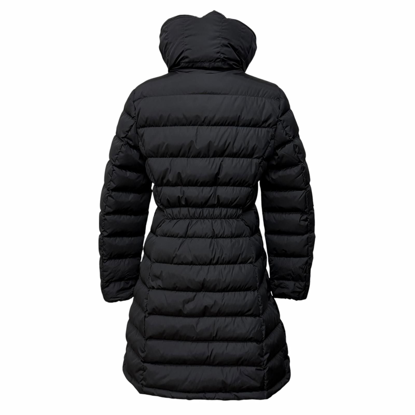 Moncler Flammette Logo with Patch Zip Up Jacket Coat Down Black — view 3