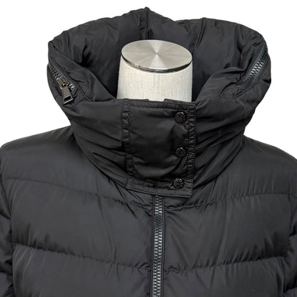 Moncler Flammette Logo with Patch Zip Up Jacket Coat Down Black — view 4