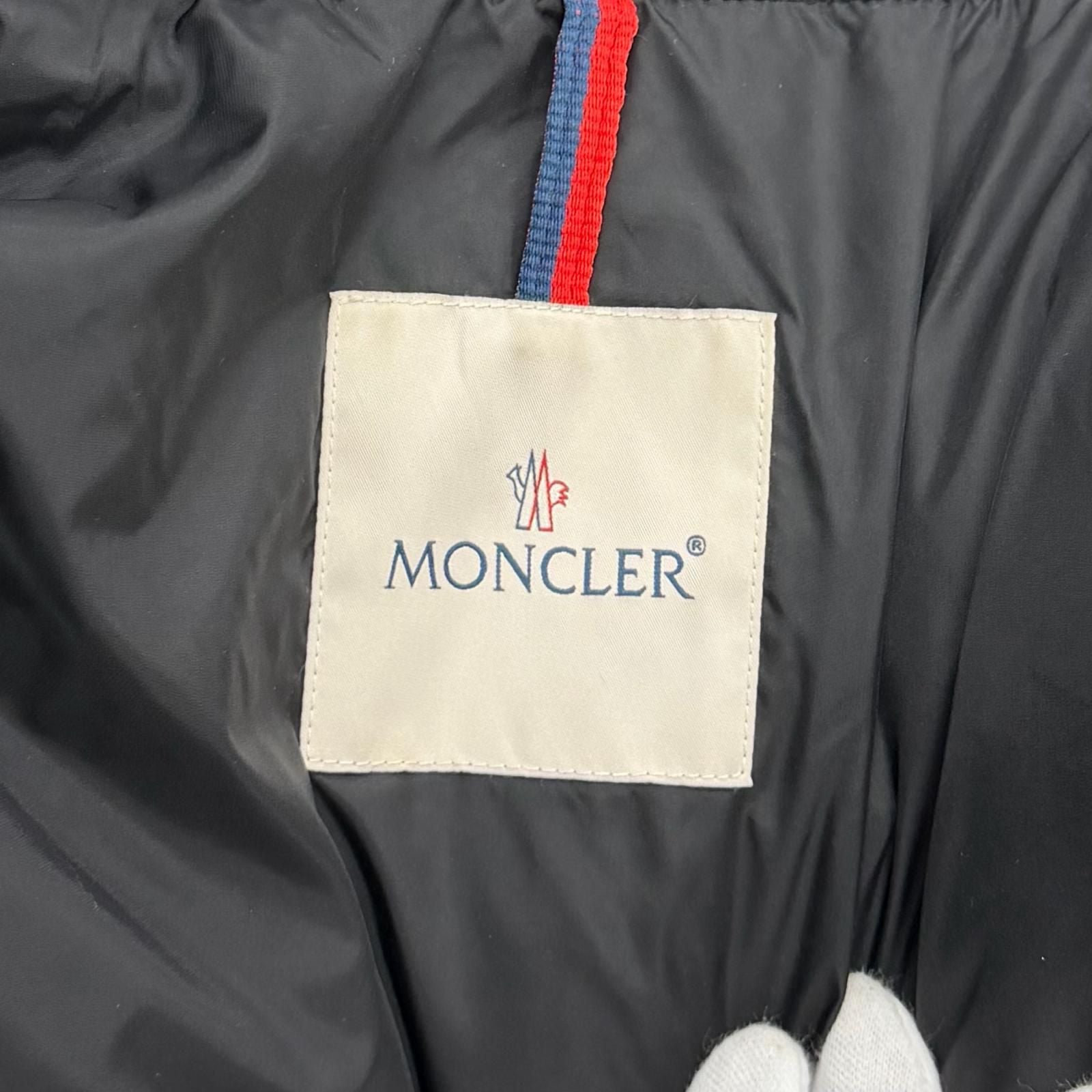 Moncler Flammette Logo with Patch Zip Up Jacket Coat Down Black — view 8