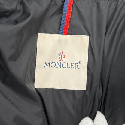 Moncler Flammette Logo with Patch Zip Up Jacket Coat Down Black — view 8
