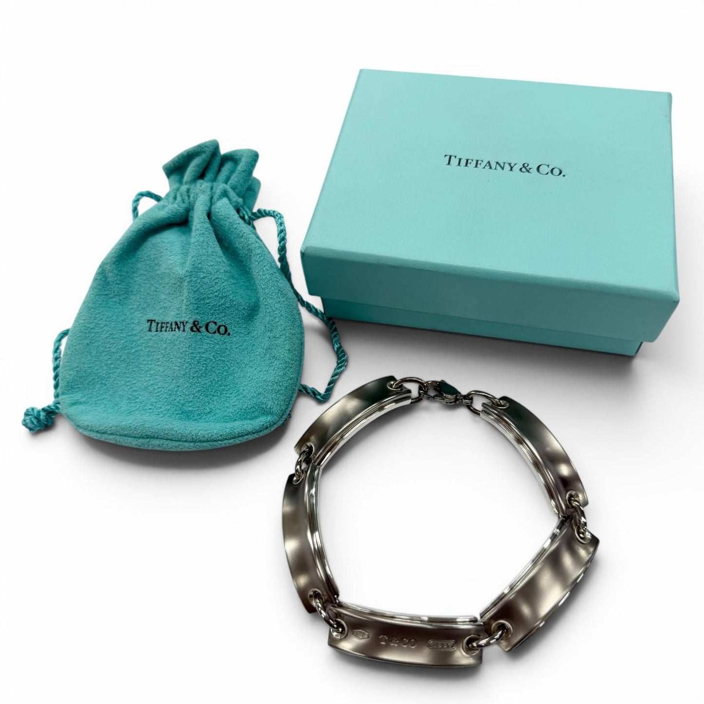 Tiffany & Co Plate Link 925 Bracelet Silver — view 2