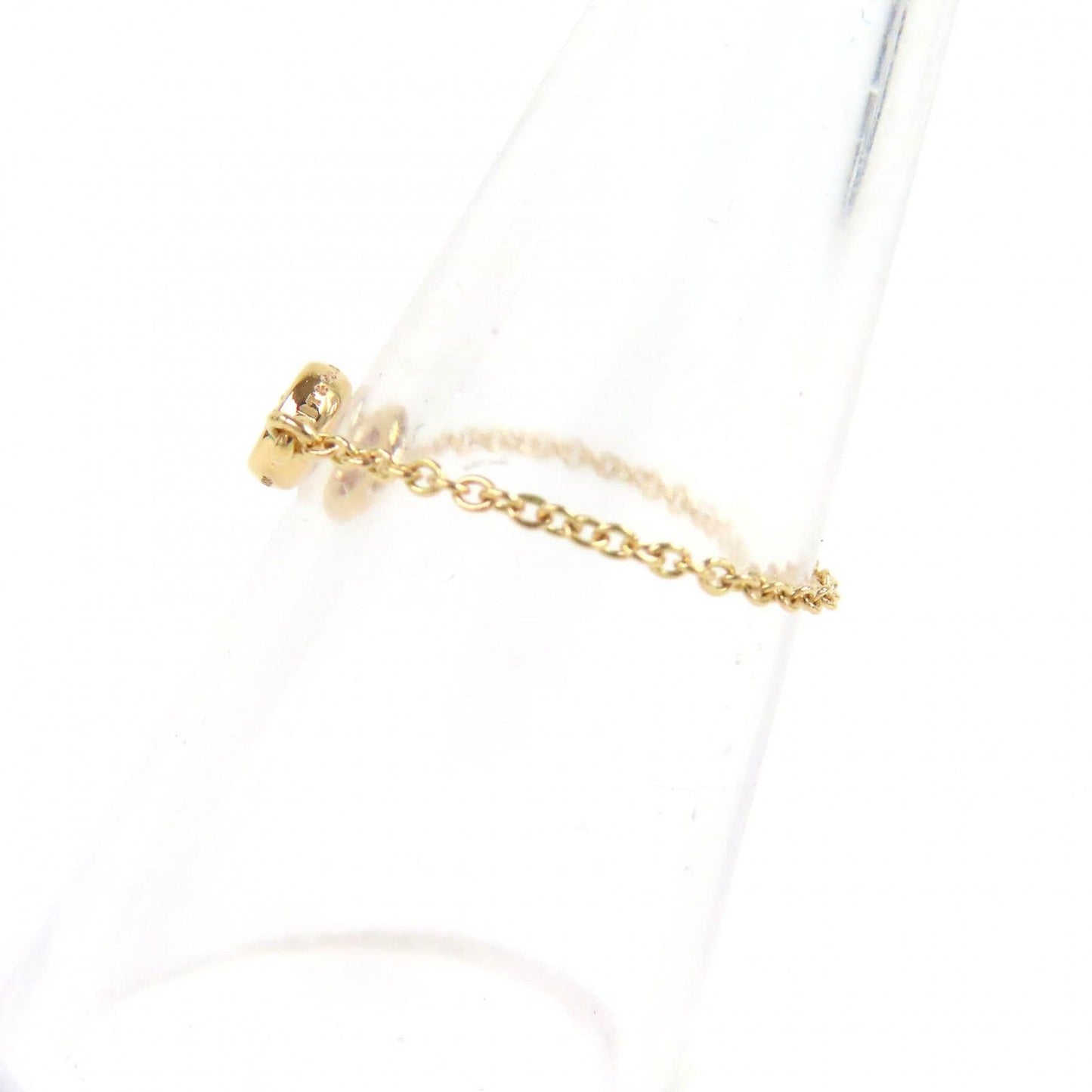 Tiffany & Co by the Yard Chain Ring 750 Diamond Frame Diameter mm Yellow Gold — view 3