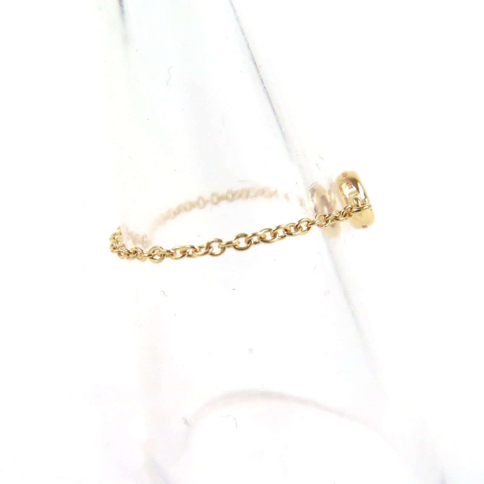 Tiffany & Co by the Yard Chain Ring 750 Diamond Frame Diameter mm Yellow Gold — view 4