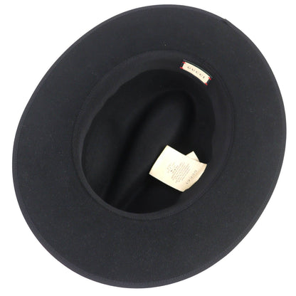Gucci Horsebit Leather Belt Rabbit Hair Felt Hat Fedora Hat Black Gold 59 — view 5