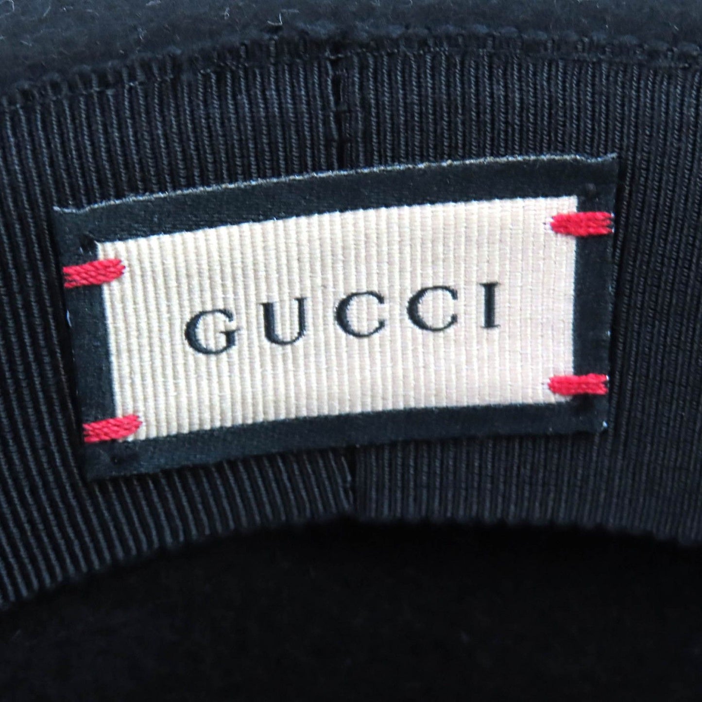 Gucci Horsebit Leather Belt Rabbit Hair Felt Hat Fedora Hat Black Gold 59 — view 7
