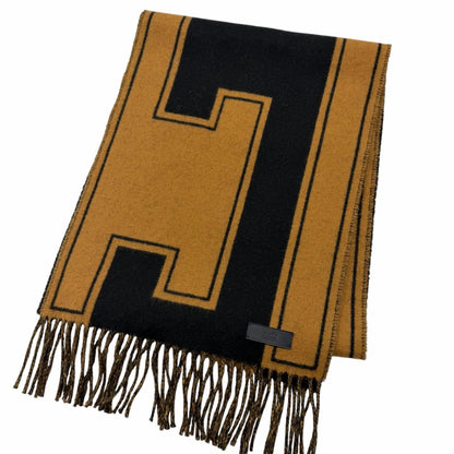 Hermes 04 Cles Dou Cashmere Fringe Scarf Shawl Black Halzan Recommended