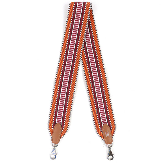 Hermes Bandouliere Sangle Caval Shoulder Strap Toile Ash Voswift Orange Minium