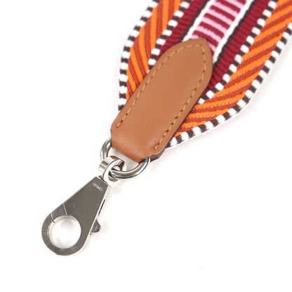 Hermes Bandouliere Sangle Caval Shoulder Strap Toile Ash Voswift Orange Minium — view 4