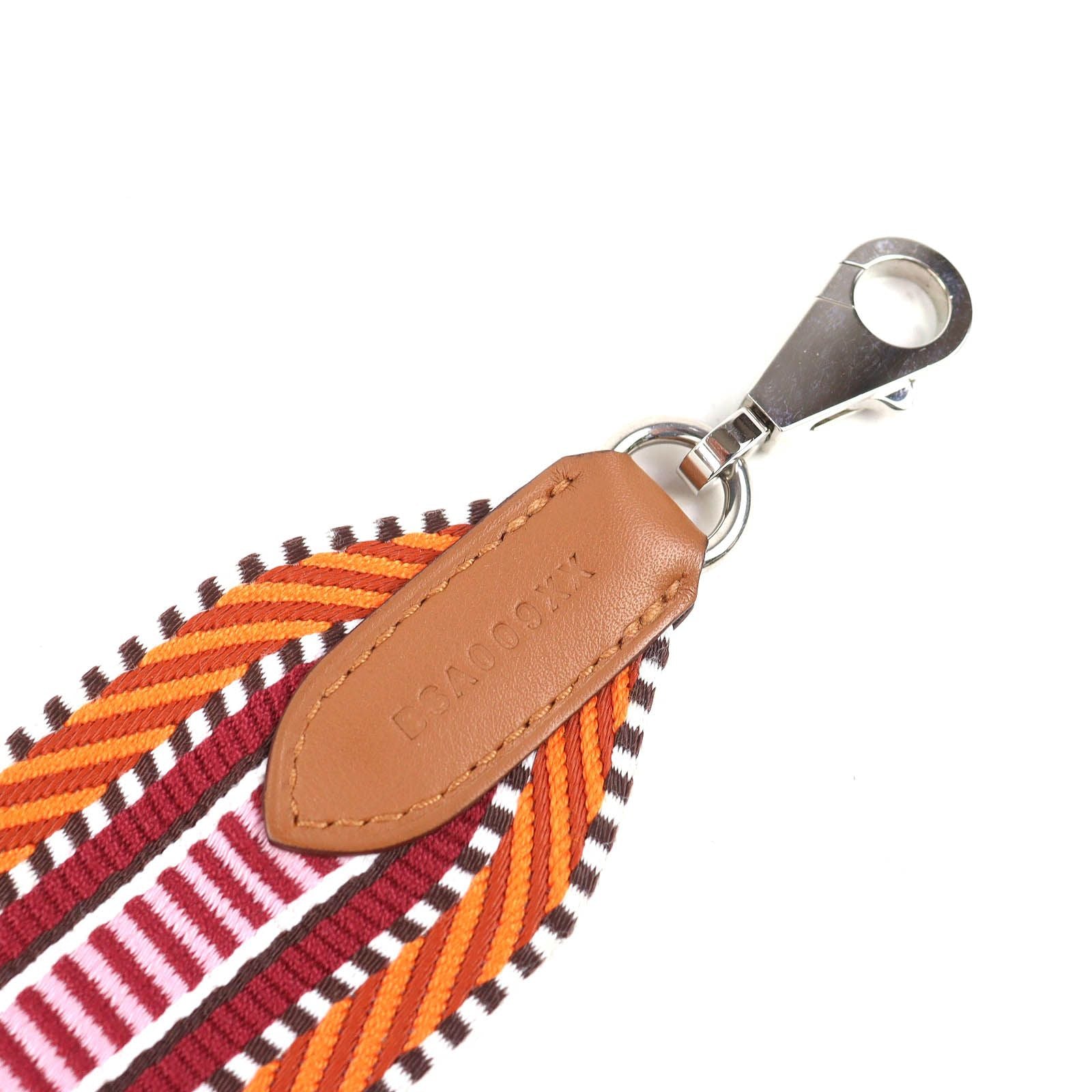 Hermes Bandouliere Sangle Caval Shoulder Strap Toile Ash Voswift Orange Minium — view 6