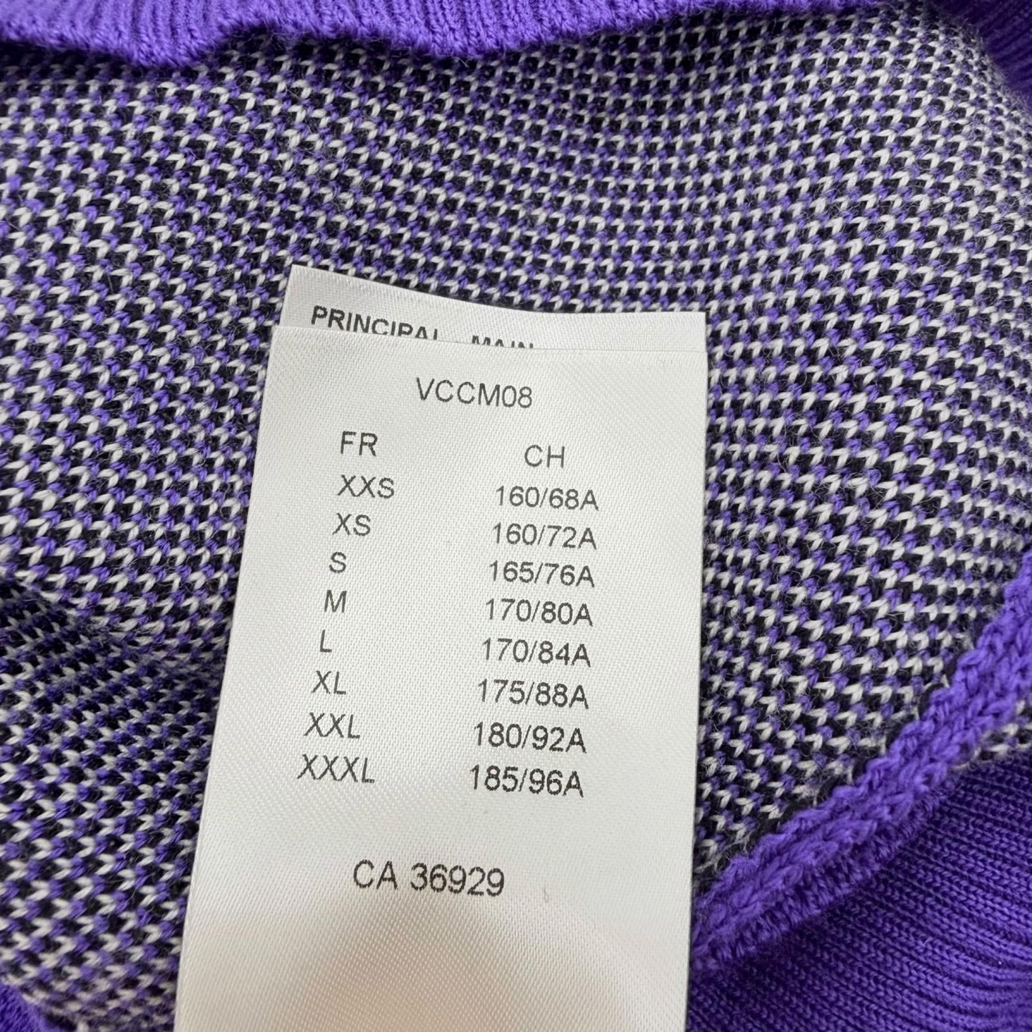 Louis Vuitton Wool Studio Jacquard Knit Long Sleeve Sweater Purple — view 8