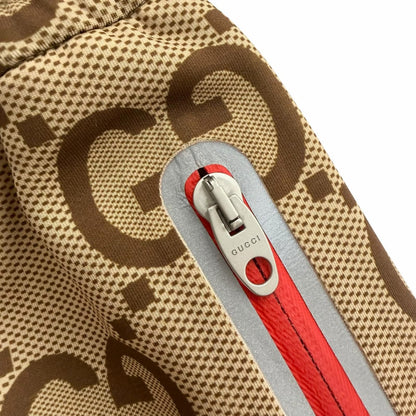 Gucci Anniversary Jumbo GG Monogram Track Pants Jogger Beige — view 5