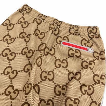 Gucci Anniversary Jumbo GG Monogram Track Pants Jogger Beige — view 4
