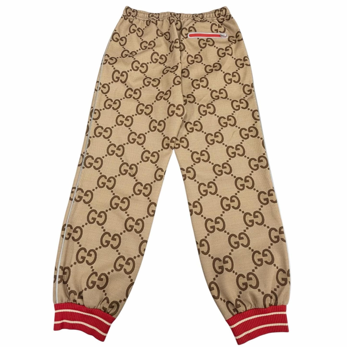 Gucci Anniversary Jumbo GG Monogram Track Pants Jogger Beige — view 2