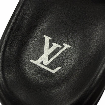 Louis Vuitton Miami Line Mules Leather Damier Giant Slide Sandals Black 9 — view 8
