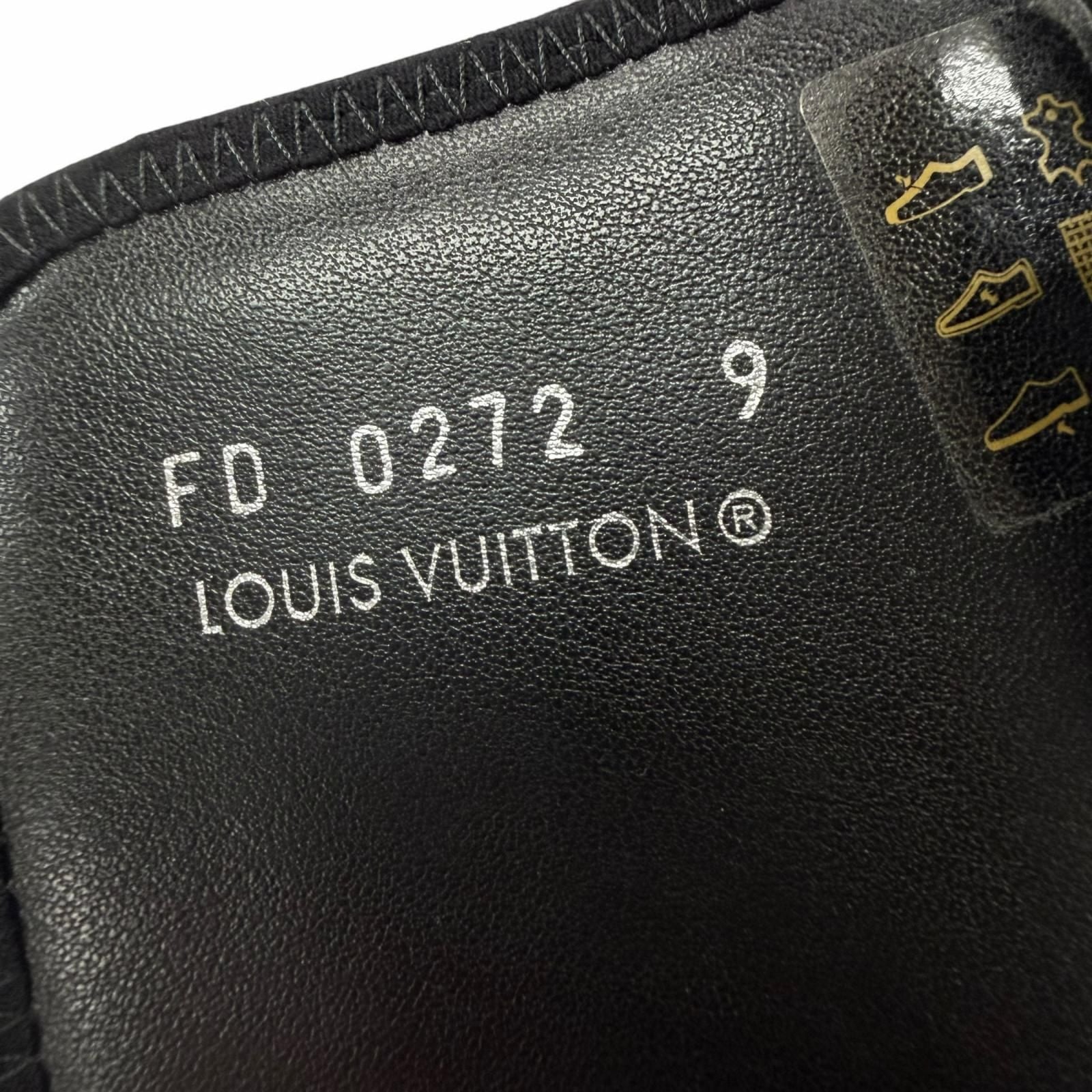 Louis Vuitton Miami Line Mules Leather Damier Giant Slide Sandals Black 9 — view 9