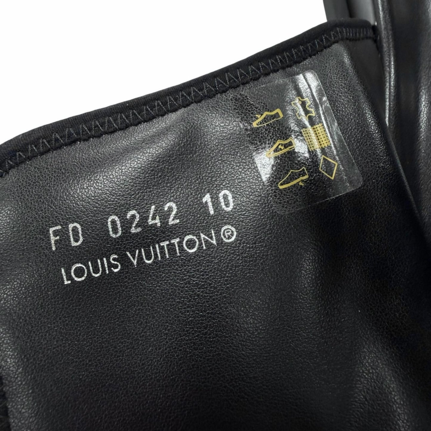 Louis Vuitton Miami Line Mules Leather Monogram Giant Slide Sandals Black 10 — view 8