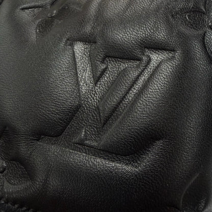 Louis Vuitton Miami Line Mules Leather Monogram Giant Slide Sandals Black 10 — view 6
