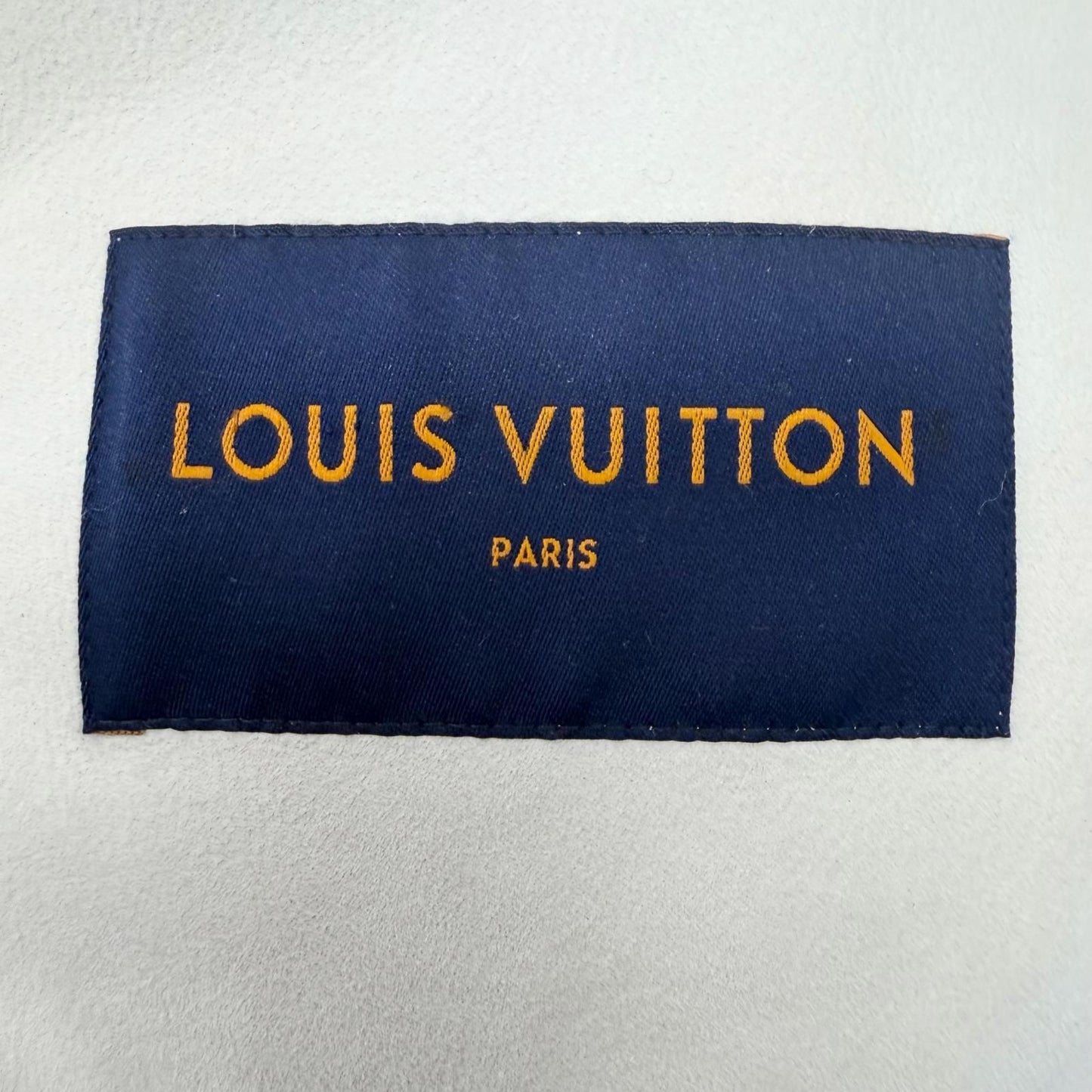 Louis Vuitton Lambskin Leather Monogram Mirror Shearling Double Zip Up Jacket — view 8