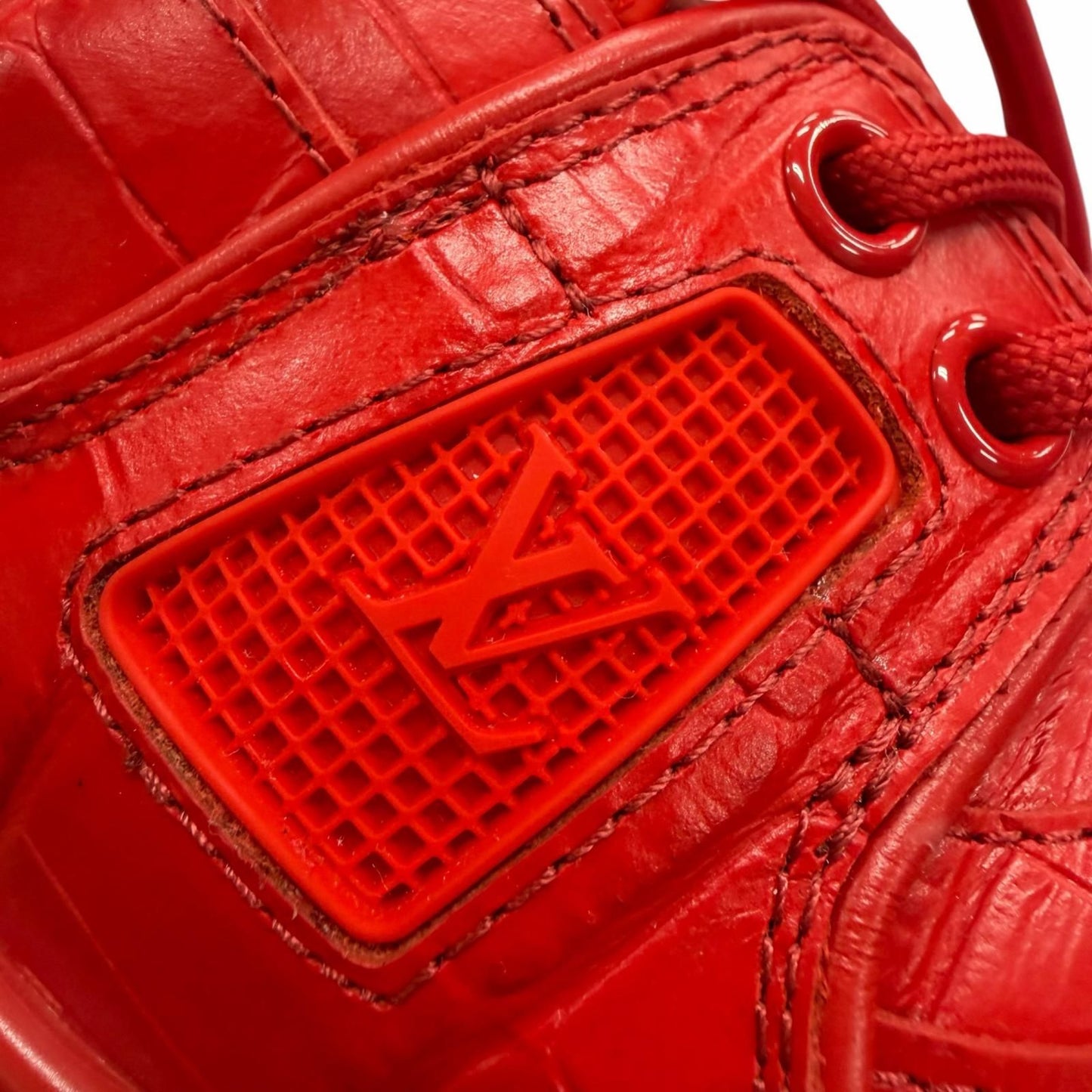 Louis Vuitton LV Trainer Maxi Line Leather Croco Sneaker — view 8