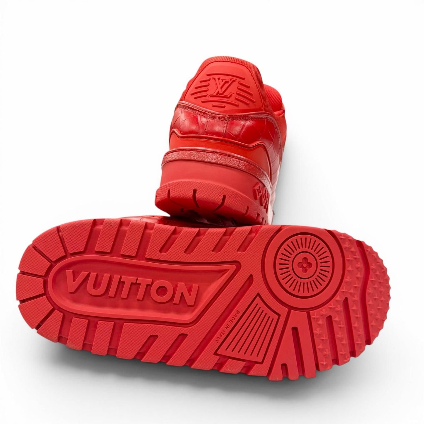 Louis Vuitton LV Trainer Maxi Line Leather Croco Sneaker — view 5