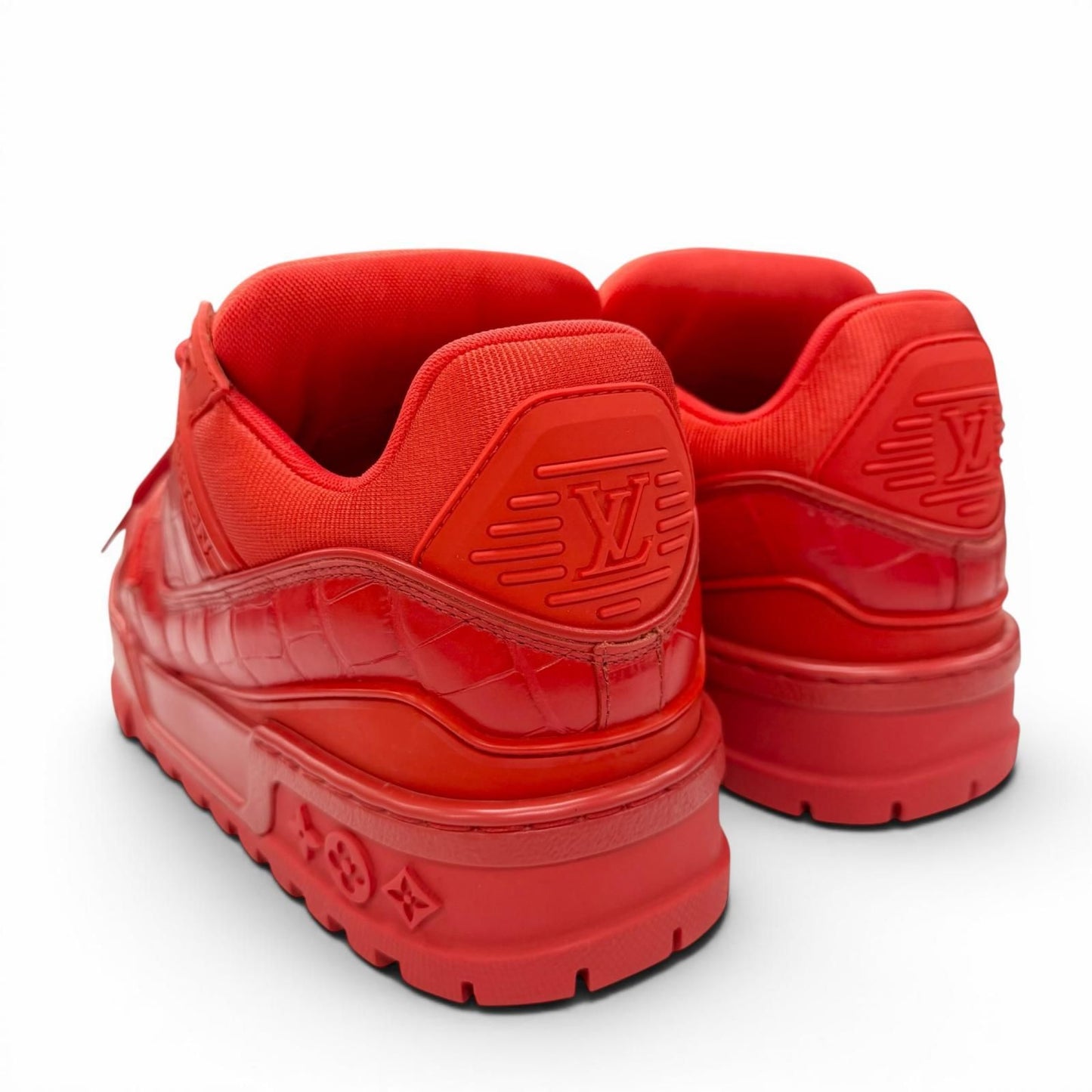 Louis Vuitton LV Trainer Maxi Line Leather Croco Sneaker — view 4