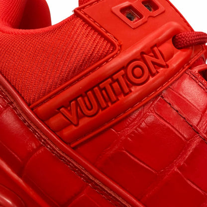 Louis Vuitton LV Trainer Maxi Line Leather Croco Sneaker — view 9