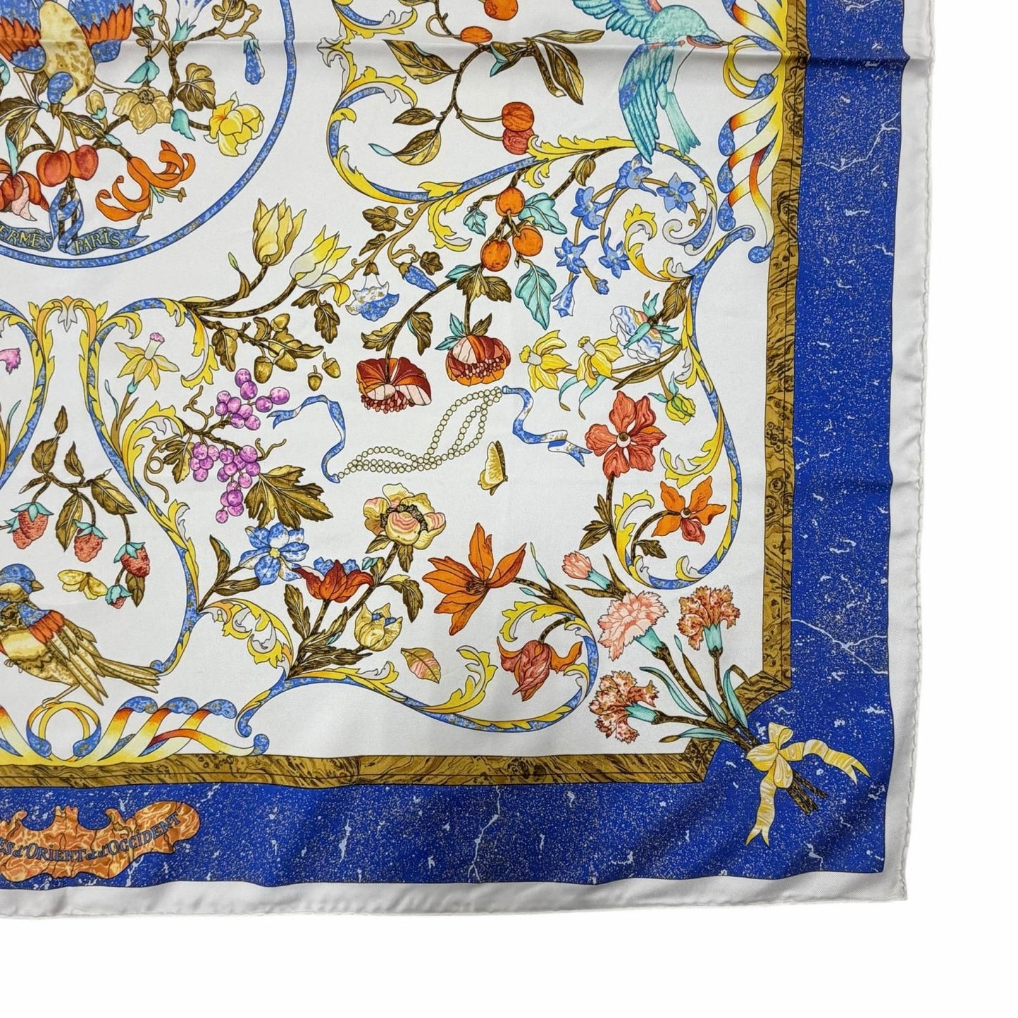 Hermes Carre 90 Pierres D'orient Et D'occident Oriental and Western Silk 100% — view 5