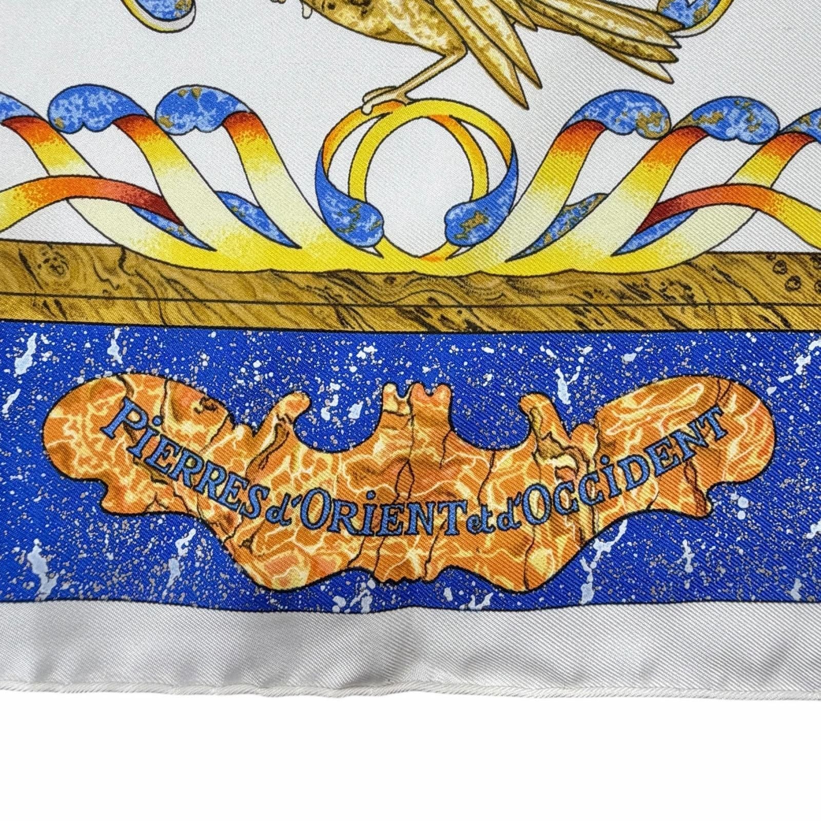 Hermes Carre 90 Pierres D'orient Et D'occident Oriental and Western Silk 100% — view 7