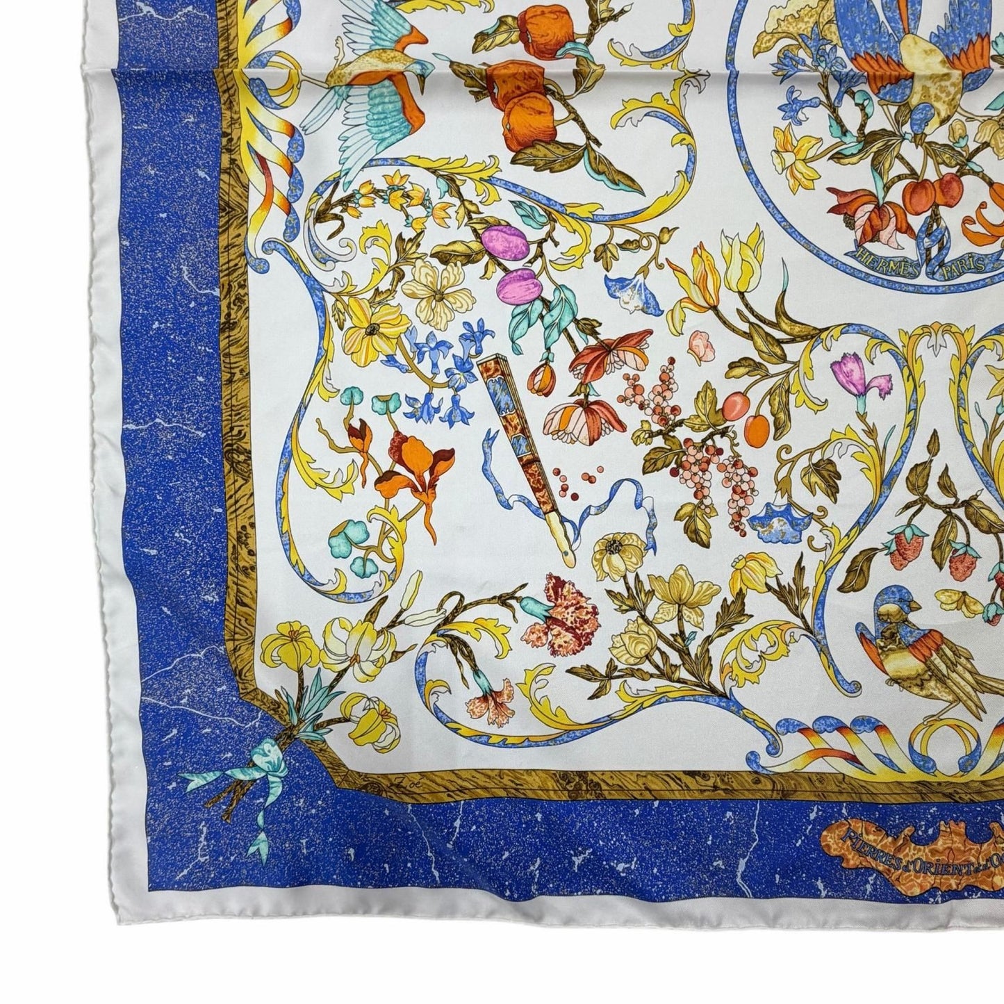 Hermes Carre 90 Pierres D'orient Et D'occident Oriental and Western Silk 100% — view 4