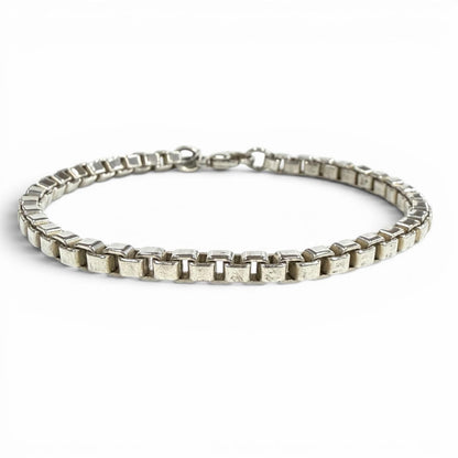 Tiffany & Co Venetian Link 925 Chain Bracelet Silver
