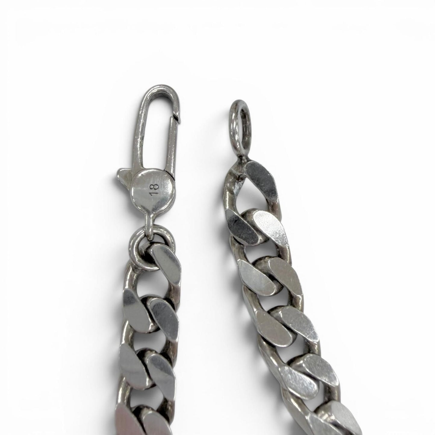Gucci Diamante Web Stripe Chain Bracelet Silver 18 — view 4