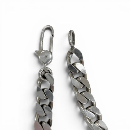 Gucci Diamante Web Stripe Chain Bracelet Silver 18 — view 4