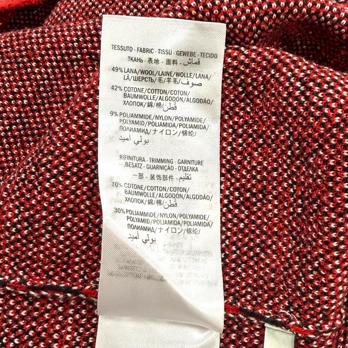 Gucci Wool Blend Taiga Button All Over Pattern Crew Neck Long Sleeve Knit — view 8