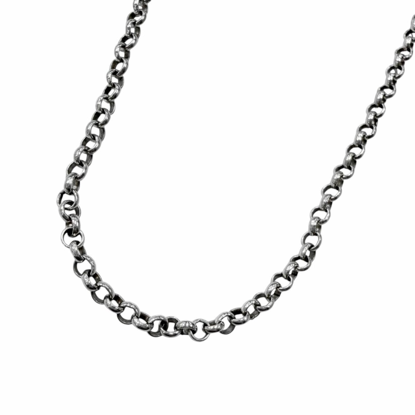 Chrome Hearts Roll Chain Necklace Silver
