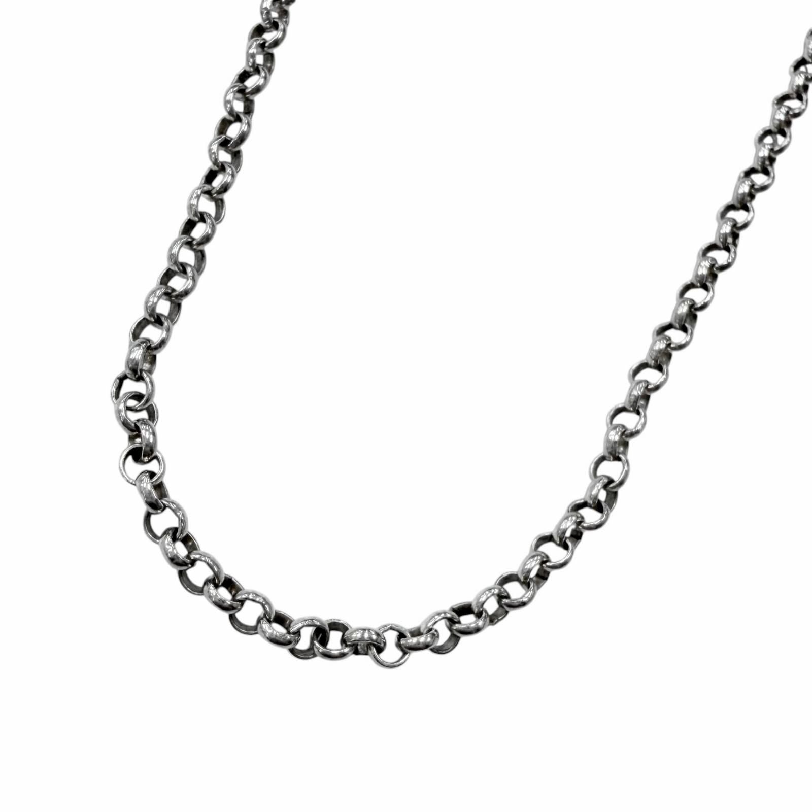 Chrome Hearts Roll Chain Necklace Silver