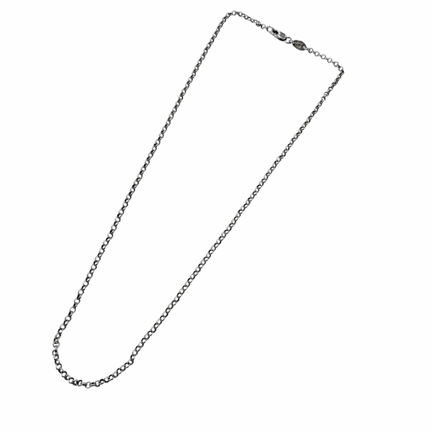 Chrome Hearts Roll Chain Necklace Silver — view 4