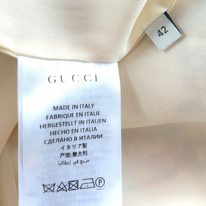 Gucci Cotton Interlocking Metal Button GG Tweed Collarless Jacket White Red — view 8