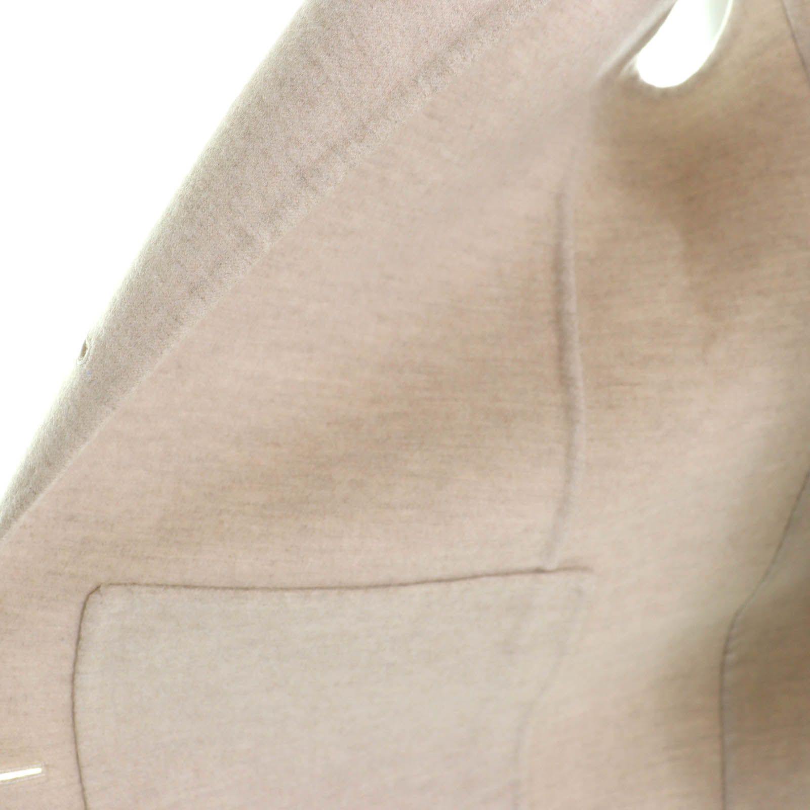 Hermes Cashmere Wood Series Button Long Gilet Vest Beige 44 Recommended — view 5