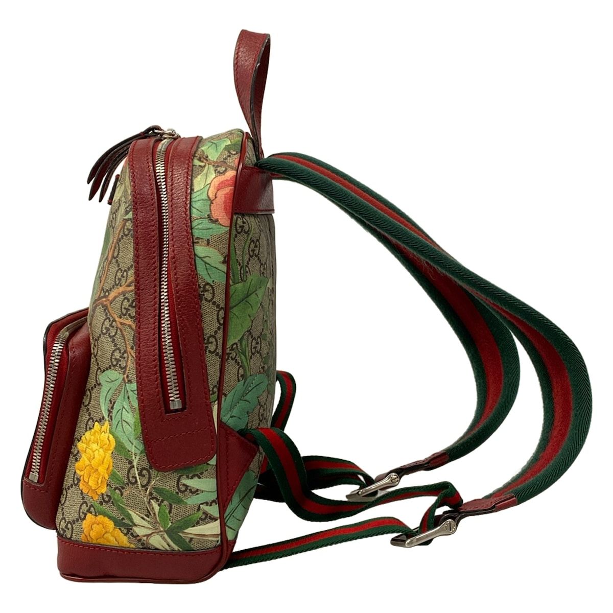 Gucci Backpack Sac GG Spruce Multian Small Back Bordeaux Beige Multi Leather — view 4
