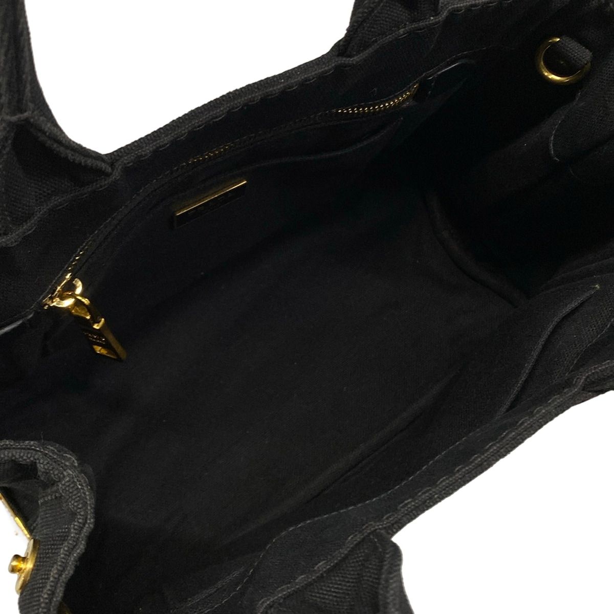 Prada Tote Canapa Black White — view 7