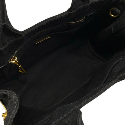 Prada Tote Canapa Black White — view 7