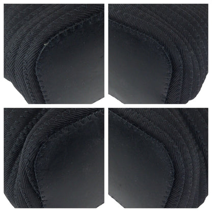 Gucci Vintage Bamboo Black Silver Nylon Tote — view 3