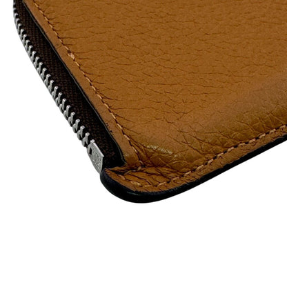 Loewe Card Holder Case L-shaped Zipper Anagram Leather Coin Brown — view 3