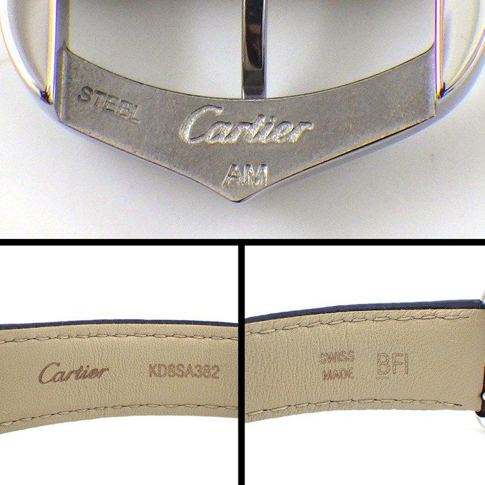 Cartier Watch Tank Mast SM Solar Beat Rectangular Silver Dial Roman Index Black — view 5